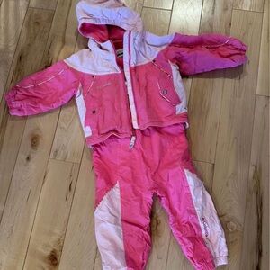 Columbia Two-Tone Pink Snowsuit